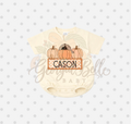 Boy Pumpkin Nameplate