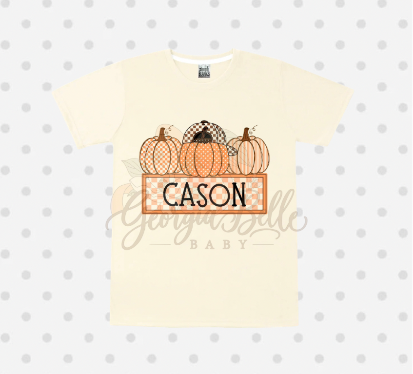 Boy Pumpkin Nameplate