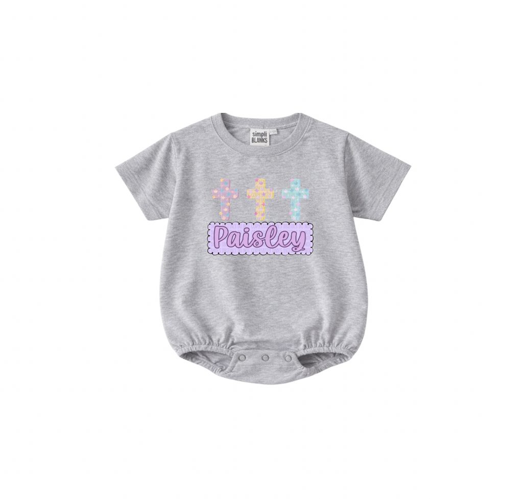 Pastel Cross Nameplate