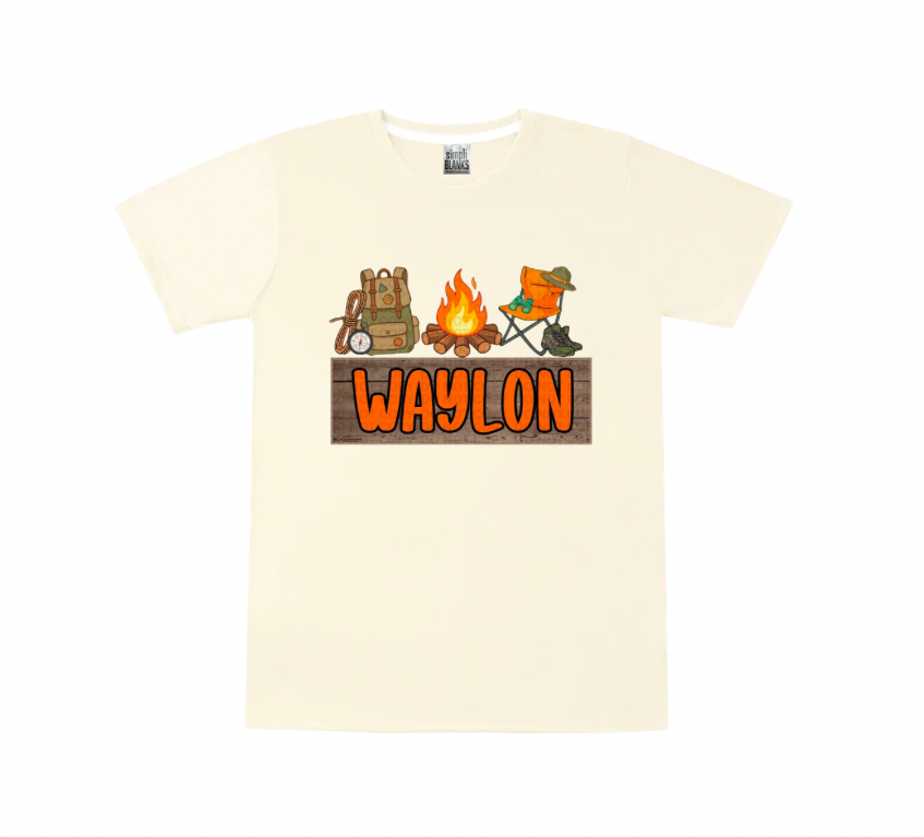 Camping Nameplate