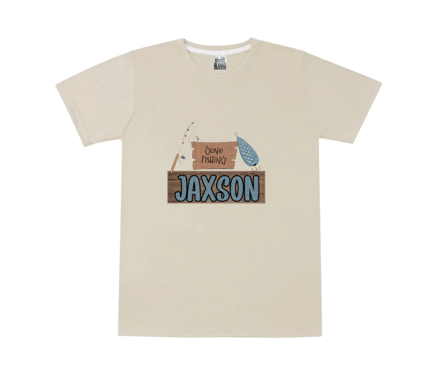 Gone Fishing Nameplate